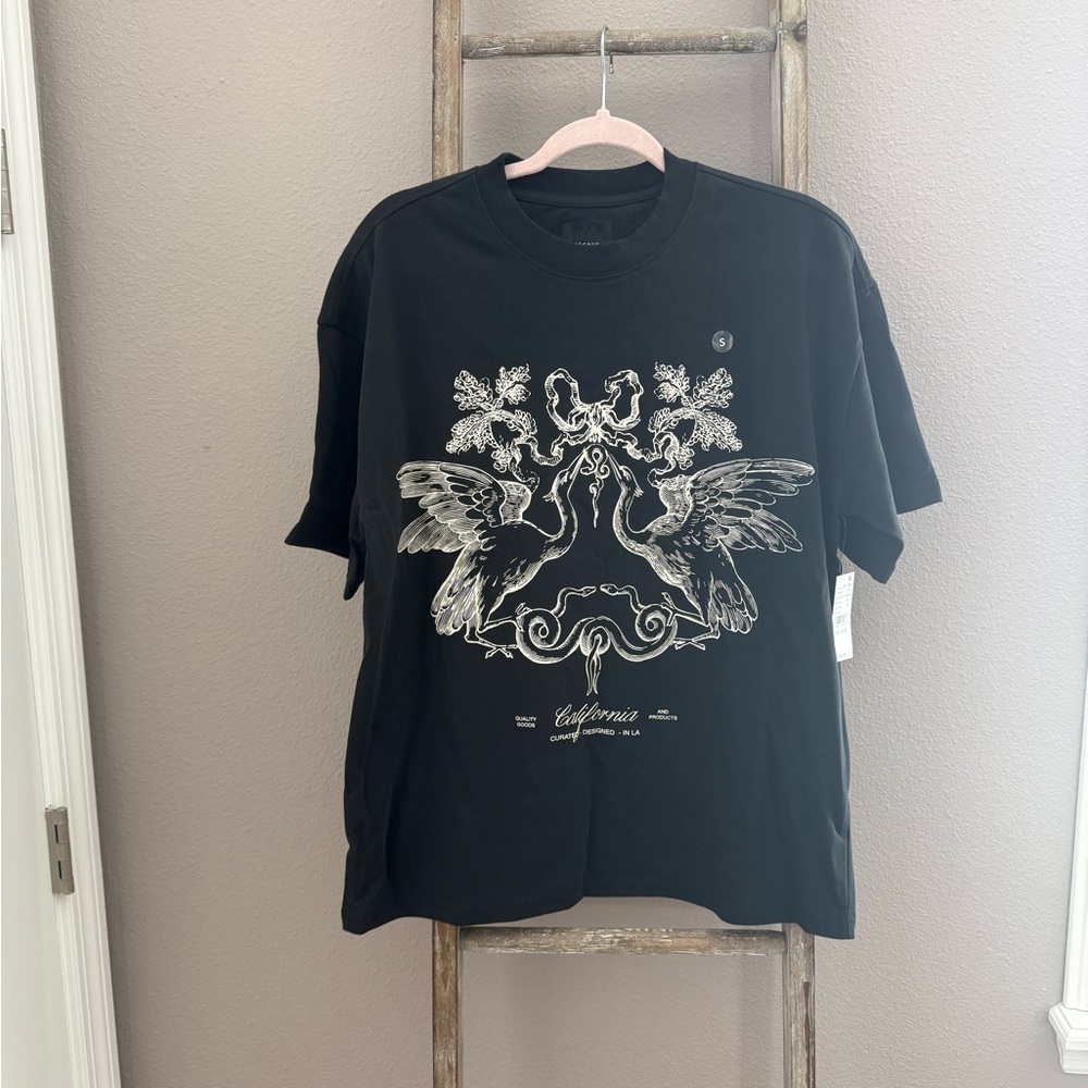 NWT Black Graphic T-Shirt Pacsun size S